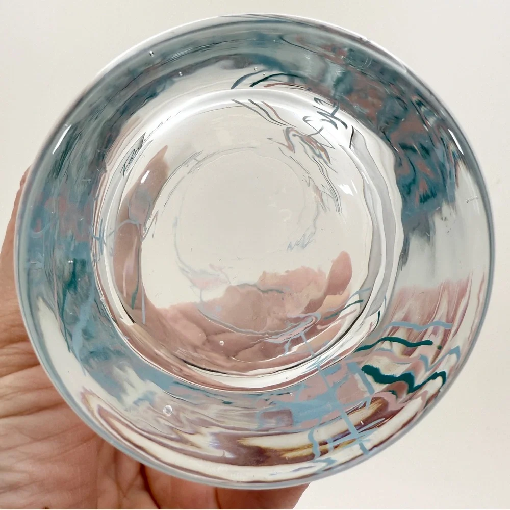 Vintage MCM 1960s Panache Flamingo Tumbler Highball Bar Glasses Set of 2